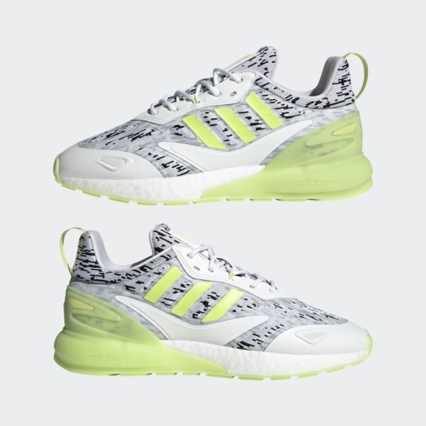 Adidas Zx 2k Boost 2.0 Chaussures Vert Citron