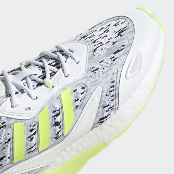 Adidas Zx 2k Boost 2.0 Chaussures Vert Citron