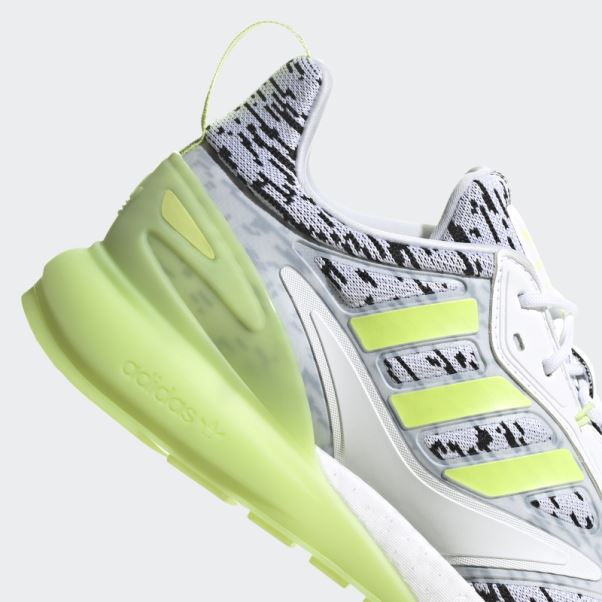 Adidas Zx 2k Boost 2.0 Chaussures Vert Citron