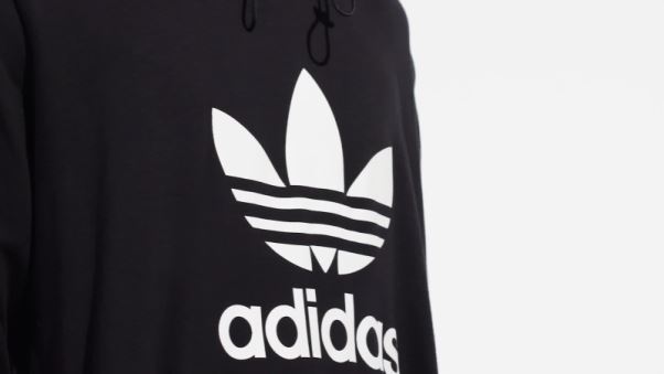 Sweat à Capuche Adidas Adicolor Classics Fabric Clash Trefoil Noir
