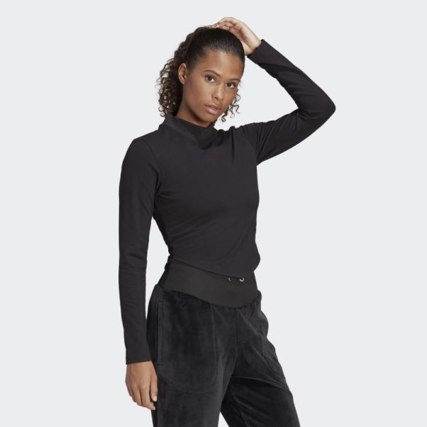 Top Adidas Noir à Col Montant