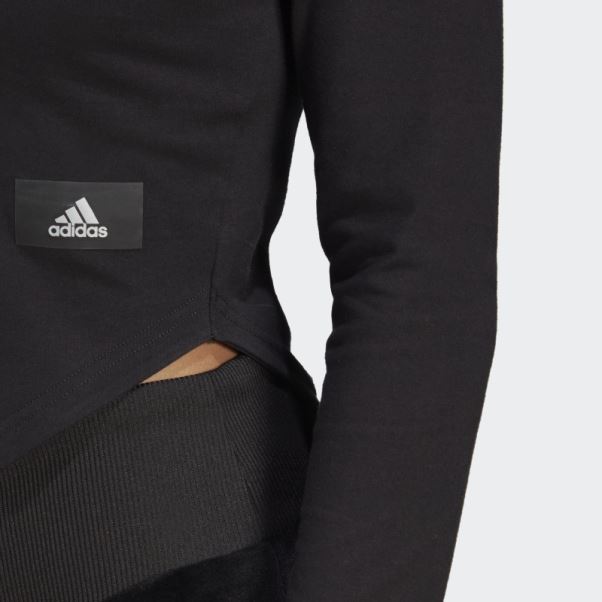 Top Adidas Noir à Col Montant