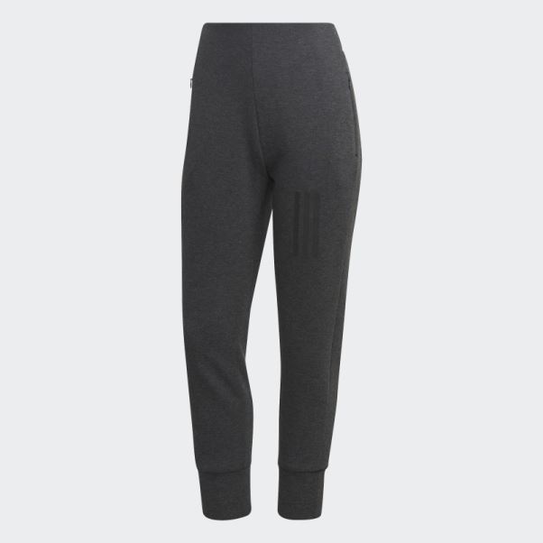 Mission Victory Pantalon Slim Taille Haute Noir Chiné Adidas Fashion