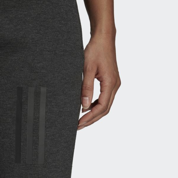 Mission Victory Pantalon Slim Taille Haute Noir Chiné Adidas Fashion