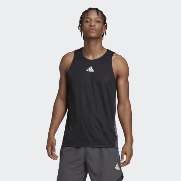 Débardeur D'entraînement Graphique Adidas Aeroready Hiit Noir