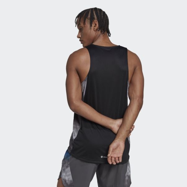 Débardeur D'entraînement Graphique Adidas Aeroready Hiit Noir
