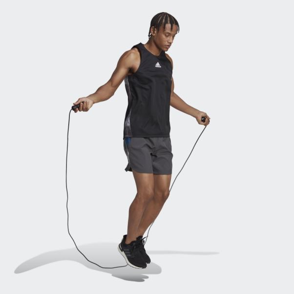 Débardeur D'entraînement Graphique Adidas Aeroready Hiit Noir
