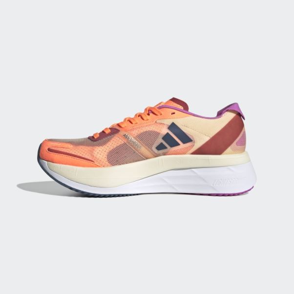 Adidas Adizero Boston 11 Chaussures De Course Faisceau Orange