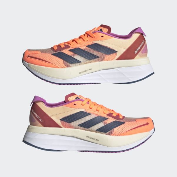 Adidas Adizero Boston 11 Chaussures De Course Faisceau Orange