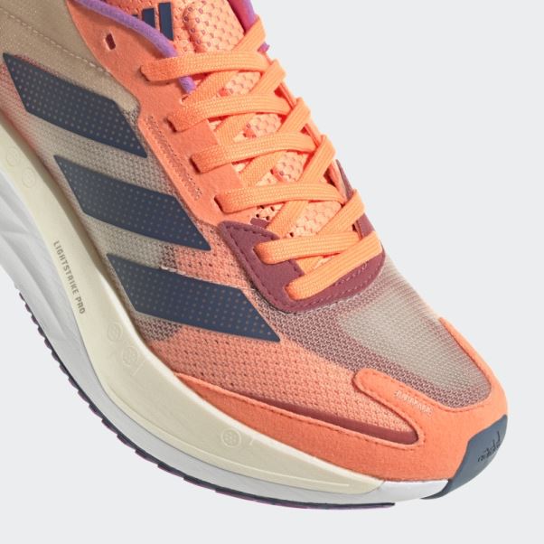 Adidas Adizero Boston 11 Chaussures De Course Faisceau Orange