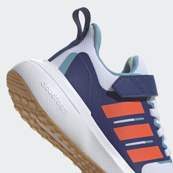 Adidas Fortarun 2.0 Cloudfoam Elastic Lace Top Strap Shoes Blanc