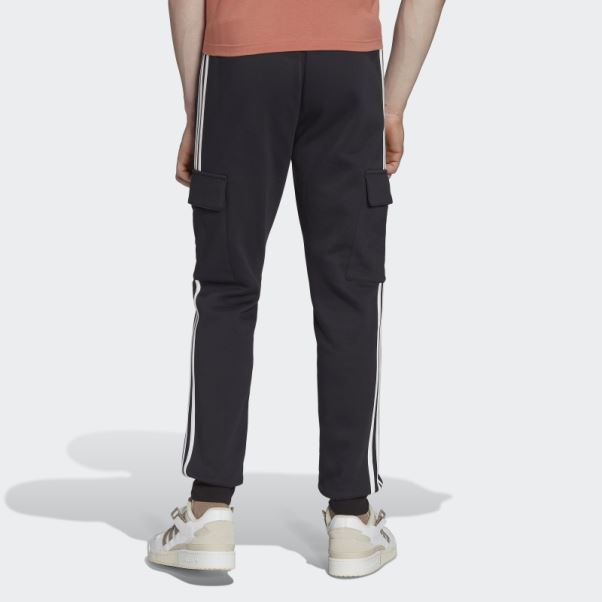 Pantalon Slim Cargo Adicolor 3 Bandes Noir Adidas