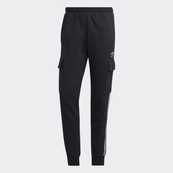 Pantalon Slim Cargo Adicolor 3 Bandes Noir Adidas