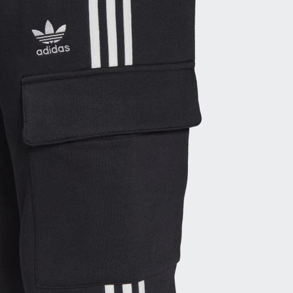Pantalon Slim Cargo Adicolor 3 Bandes Noir Adidas