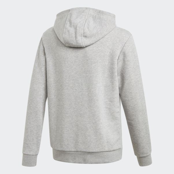 Sweat à Capuche Trèfle Adidas Gris Moyen
