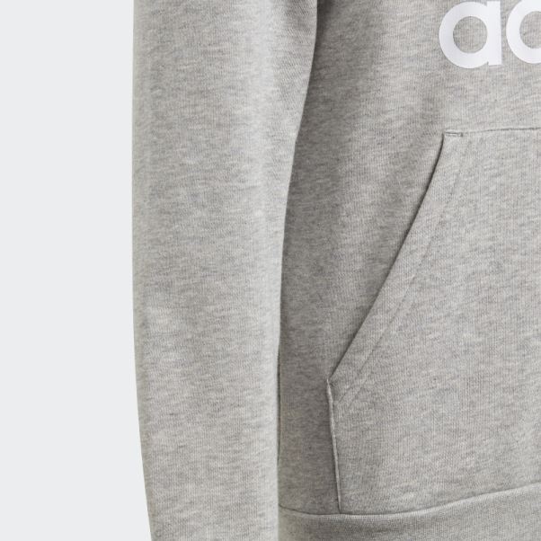 Sweat à Capuche Trèfle Adidas Gris Moyen