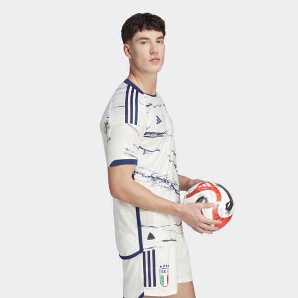 Maillot Extérieur Italie 2023 Authentique Adidas Blanc