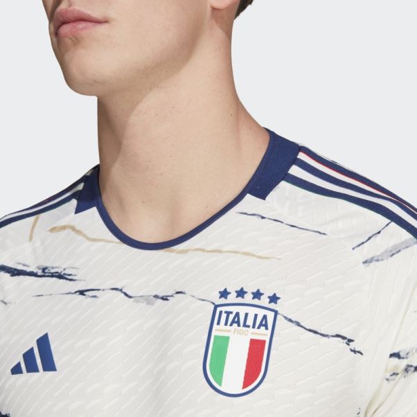 Maillot Extérieur Italie 2023 Authentique Adidas Blanc