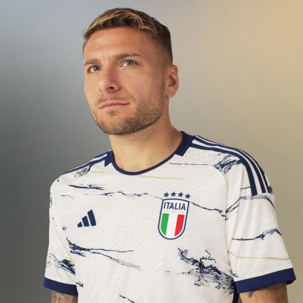 Maillot Extérieur Italie 2023 Authentique Adidas Blanc