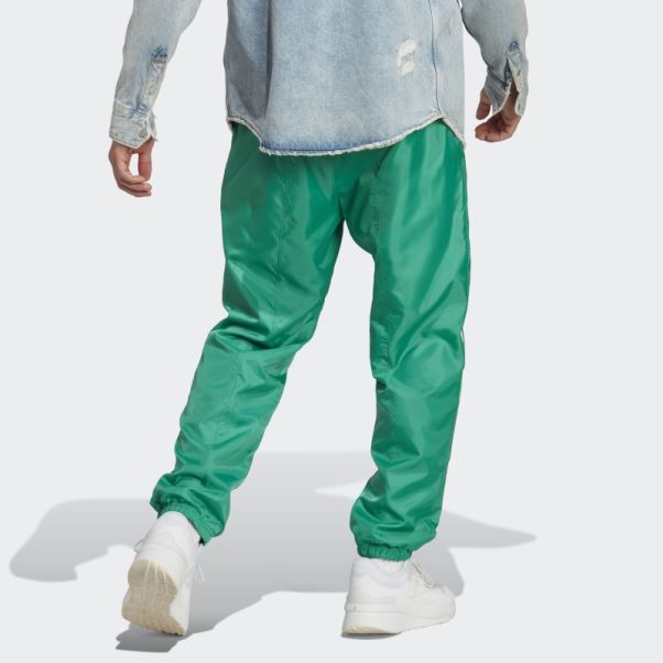 Adidas Pantalon Tissé Color Block Vert Court
