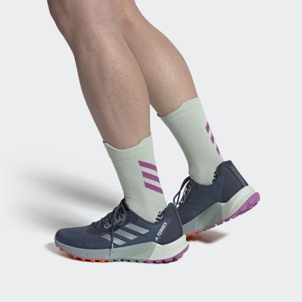 Adidas Terrex Agravic Flow 2 Chaussures De Course Sur Sentier Gris