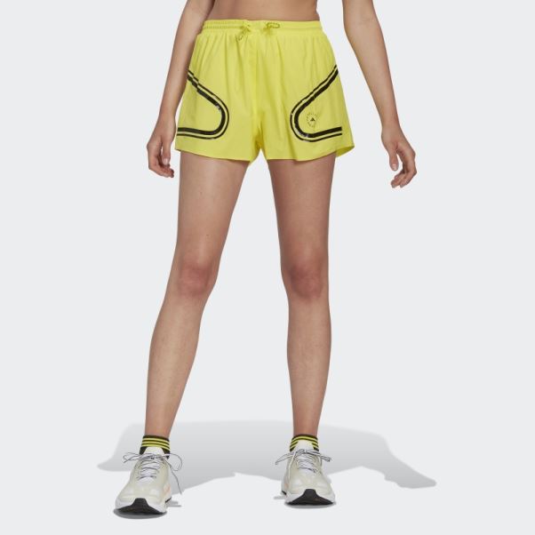 Short De Course Adidas By Stella Mccartney Truepace Jaune Choc