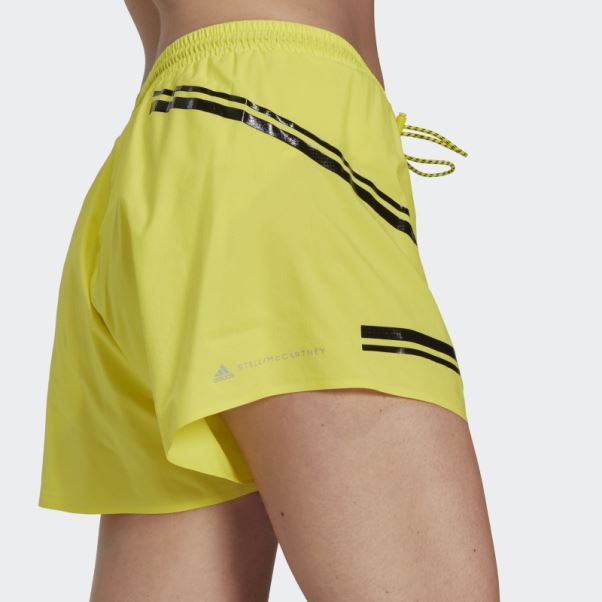 Short De Course Adidas By Stella Mccartney Truepace Jaune Choc