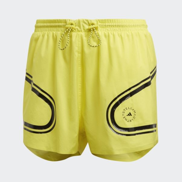 Short De Course Adidas By Stella Mccartney Truepace Jaune Choc