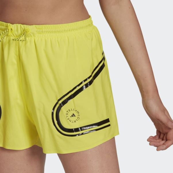 Short De Course Adidas By Stella Mccartney Truepace Jaune Choc