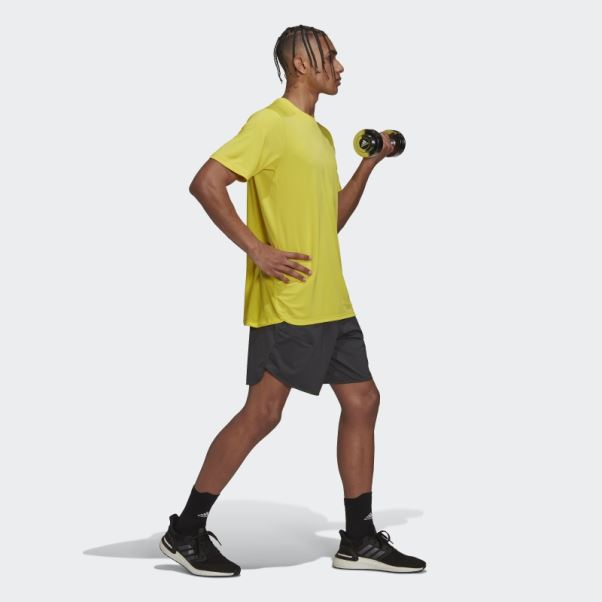Conçu Pour L'entraînement Heat.rdy Hiit Tee Jaune Adidas