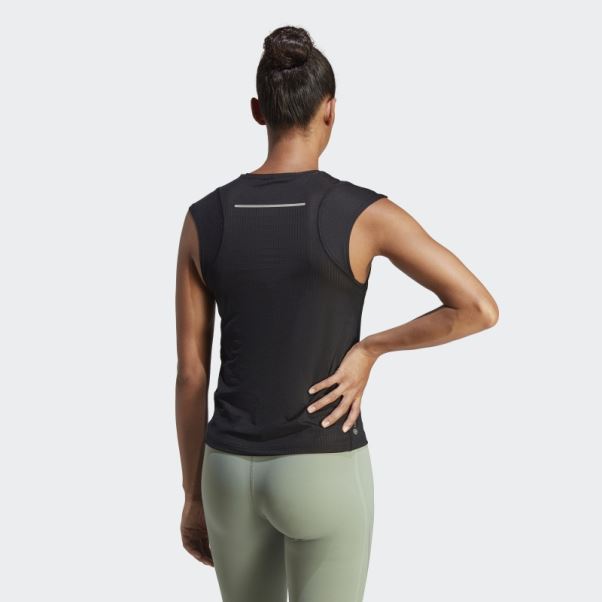 T-shirt De Course Rapide Adidas Noir