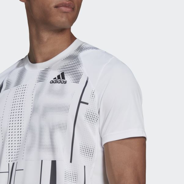 T-shirt Graphique Club Tennis Adidas Blanc