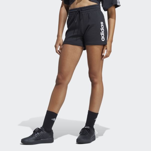 Short Adidas Essentials Linear French Terry Blanc