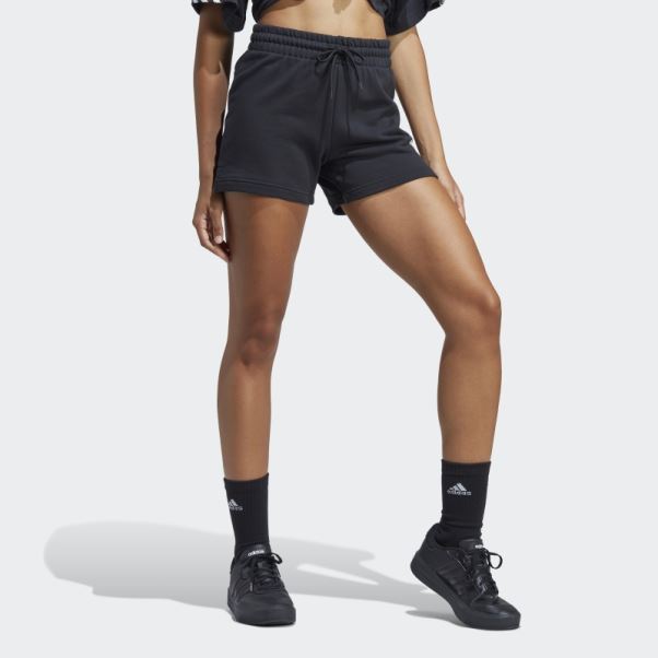 Short Adidas Essentials Linear French Terry Blanc