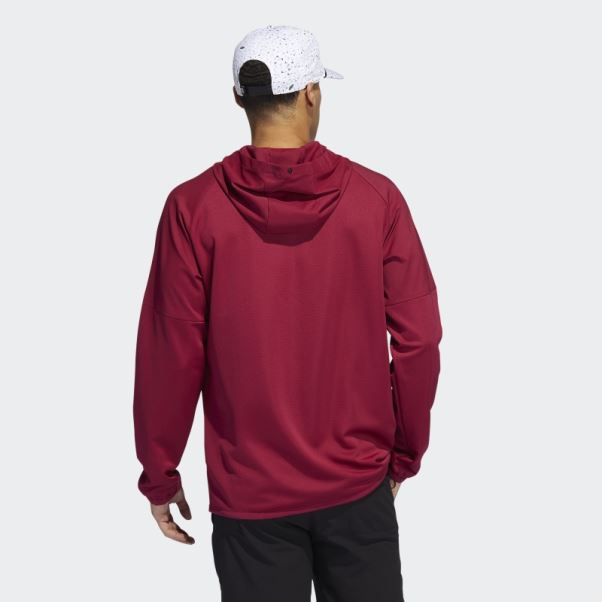 Adidas Pull Anorak Demi-zip Bordeaux