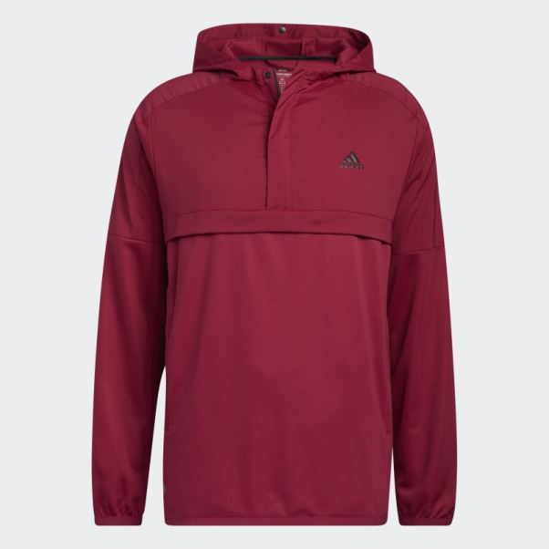 Adidas Pull Anorak Demi-zip Bordeaux