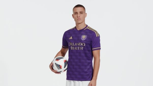 Maillot Orlando City 23/24 Domicile Authentique Riche Violet Adidas