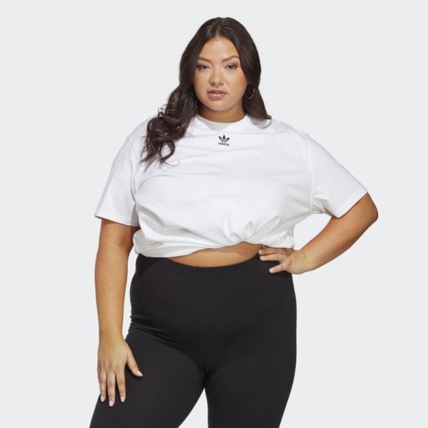 Tee Shirt Adicolor Essentials (taille Plus) Adidas Blanc
