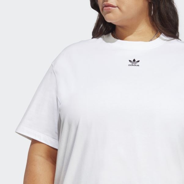 Tee Shirt Adicolor Essentials (taille Plus) Adidas Blanc