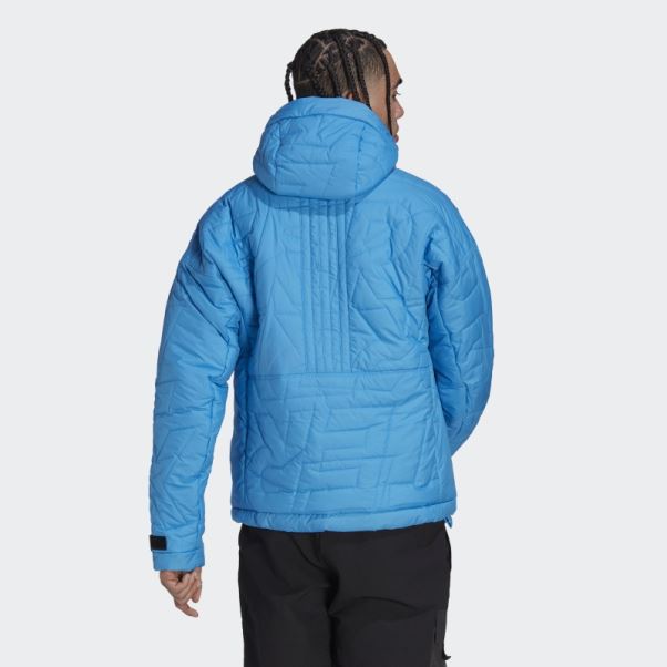 Adidas Terrex Free Randonneur Made To Be Remade Anorak Rembourré Bleu