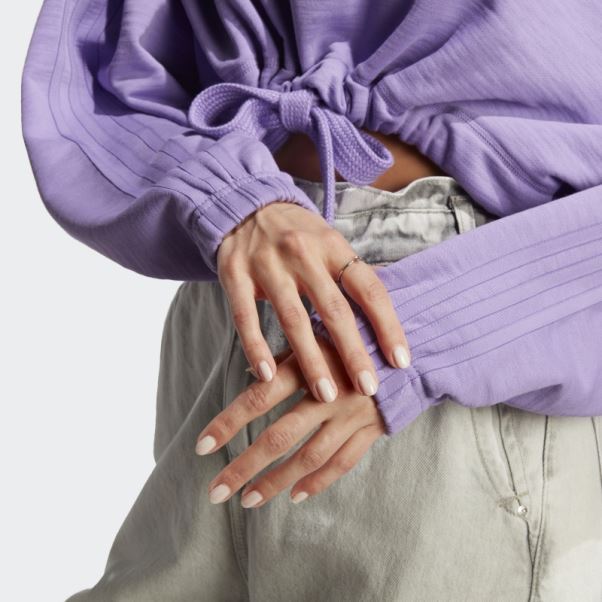 Sweat-shirt Court Polyvalent Adidas Violet Dance