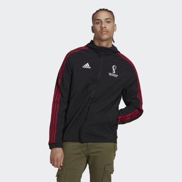 Veste Tissée Emblème Officiel Coupe Du Monde Fifa 2022 Noir Adidas