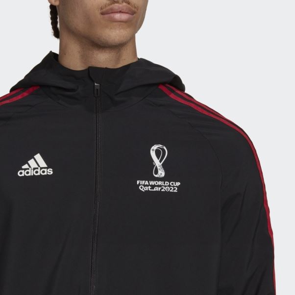 Veste Tissée Emblème Officiel Coupe Du Monde Fifa 2022 Noir Adidas