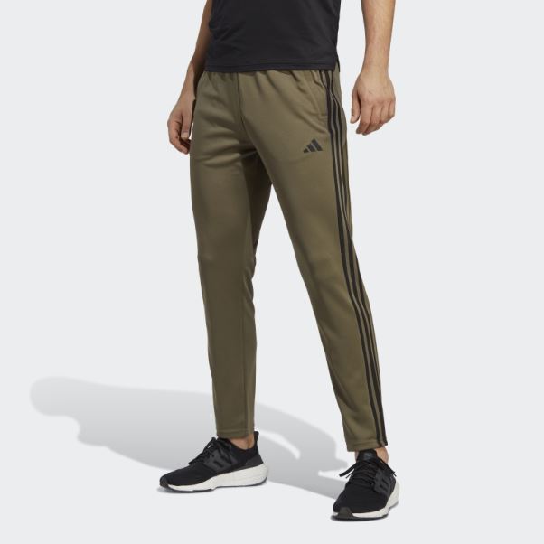 Train Essentials Pantalon De Jogging D'entraînement à 3 Bandes Olive Adidas