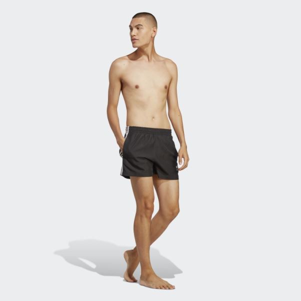 Adidas Originals Adicolor Short De Bain 3 Bandes Noir