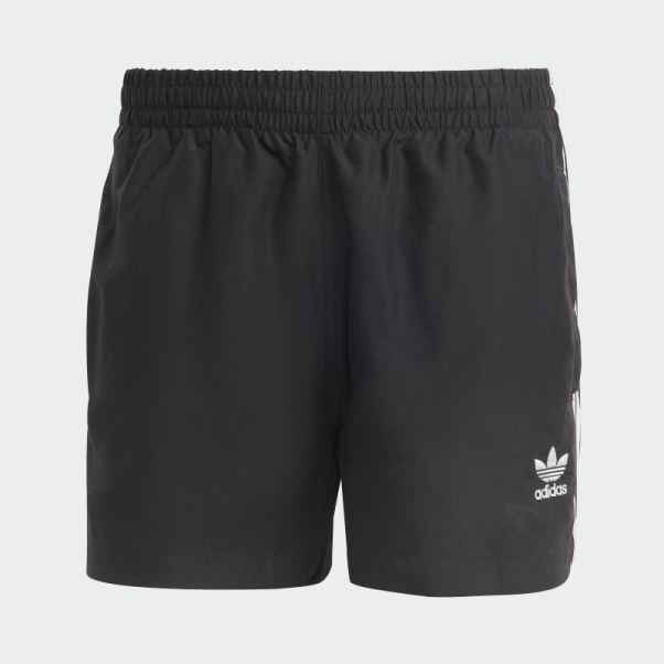 Adidas Originals Adicolor Short De Bain 3 Bandes Noir