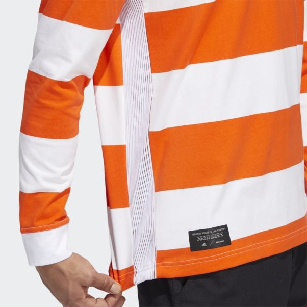 Polo Adidas Adicross Manches Longues Blanc