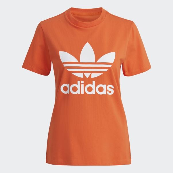Tee Shirt Trèfle Adidas Adicolor Classics Orange
