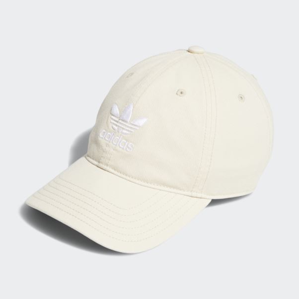 Casquette Blanche Décontractée à Bride Arrière Adidas