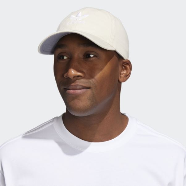 Casquette Blanche Décontractée à Bride Arrière Adidas